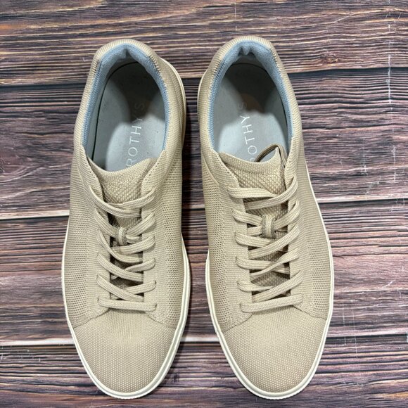 Rothy's Men's The RS02 Tan Comfort Lace Up Knit Shoes Size 9.5 - Picture 7 of 8